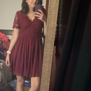 Maroon dress